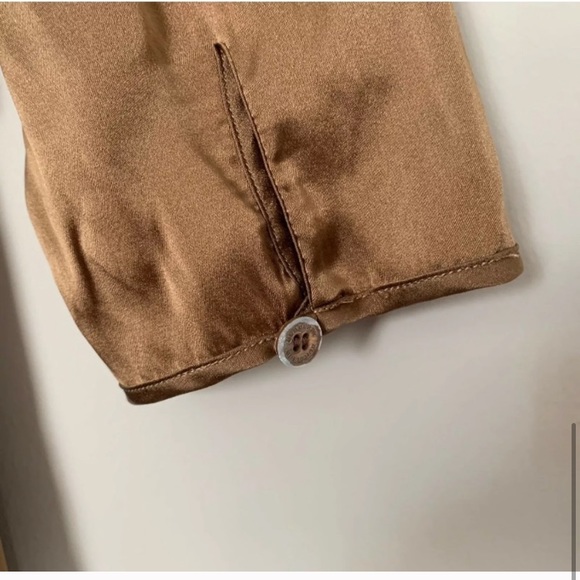 Burberry London Blouse Top Peplum Back Zipper - Picture 5 of 9